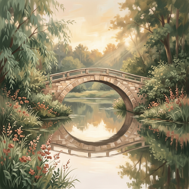 Warm abstract art representing connection